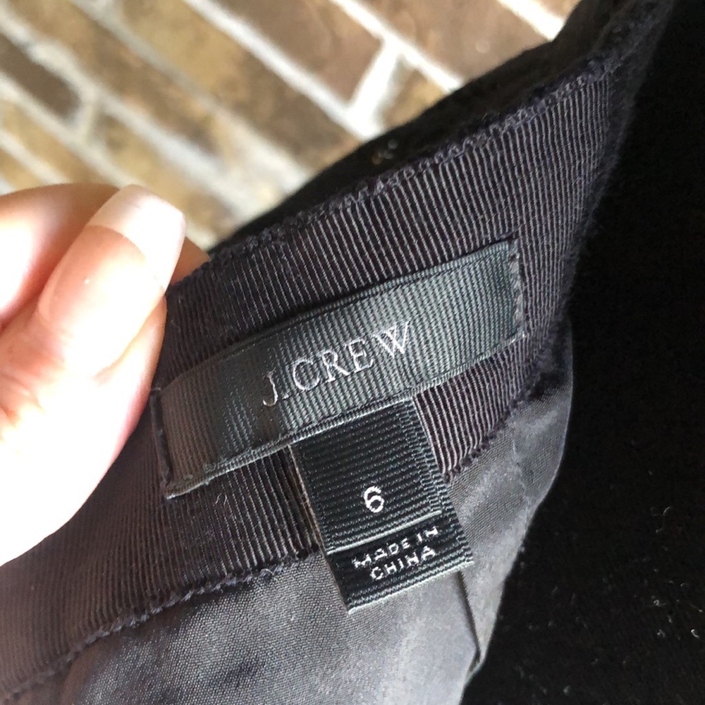 J. Crew striped eyelet skirt in black - Picture 7 of 11